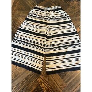 Cottage Core Wide Leg Pant Women Medium Lagenlook Boho Hippie Crop Beach Cruise